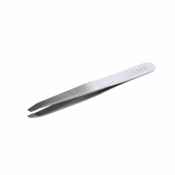 Browgame Cosmetics Prodnr. BG10014 Original Tweezer Slanted White