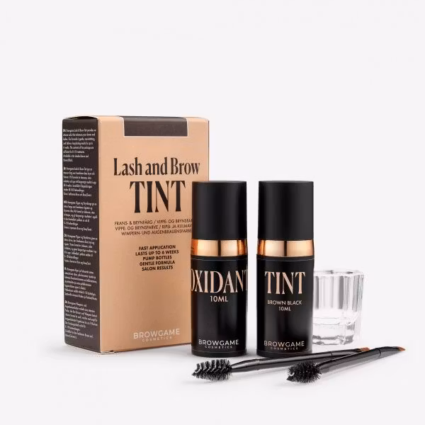 Browgame Cosmetics Lash & Brow Tint - permanent vippefarge - Brown Black