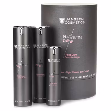 Janssen Cosmetics Platinium Face Care Set - Dag-, natt-, og øyenkrem