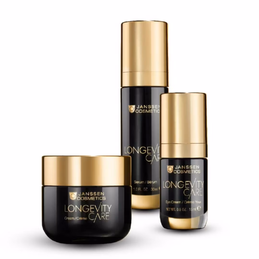 Janssen Cosmetics Longevity Care Beauty Trio - Krem, serum og øyenkrem