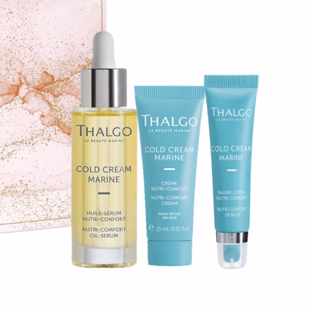 Thalgo – Nourishing Collection - pleiende krem, oljeserum, og leppe balm