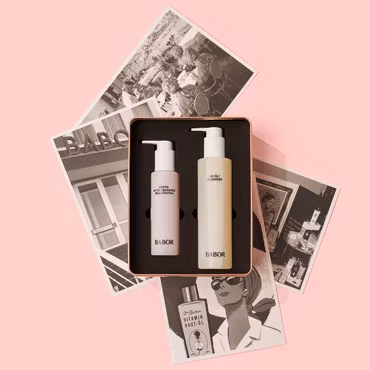 BABOR 70 Anniversary Duo Cleansing Set Reactivating Booster Duo – Rens for voksen hud - Limited Edition