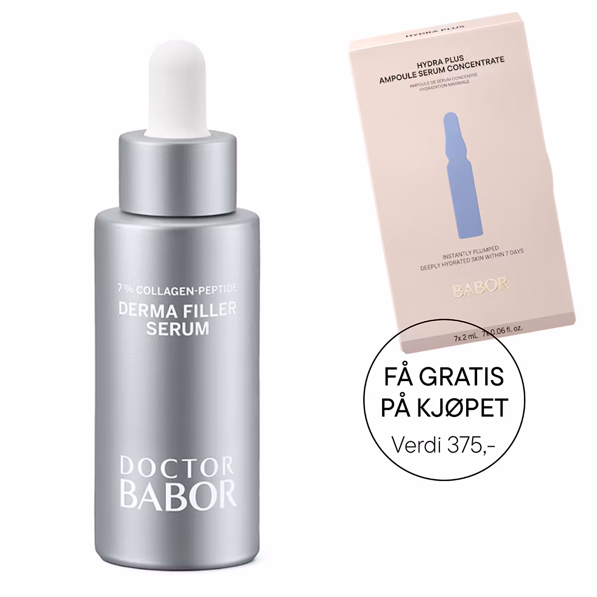 Dr. Babor Derma Filler Serum 30 ml og få gratis BABOR Ampoule Hydra Plus 7 dager kur