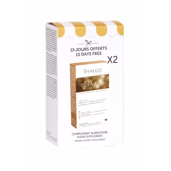 Thalgo DUO Océa Sun – 2 x 30 kapsler (60 kapsler) Betakaroten