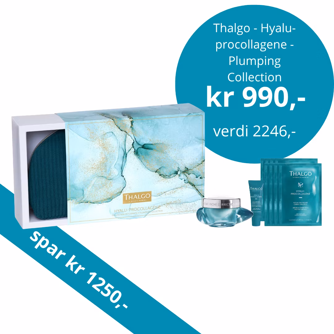 Thalgo - Hyalu-procollagene - Plumping Collection - fukt og antirynke krem, serum og øyenpatcher