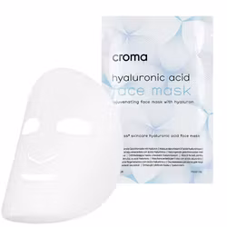 CROMA Hyaluronic Acid Face Mask – fuktighetsgivende sheetmaske