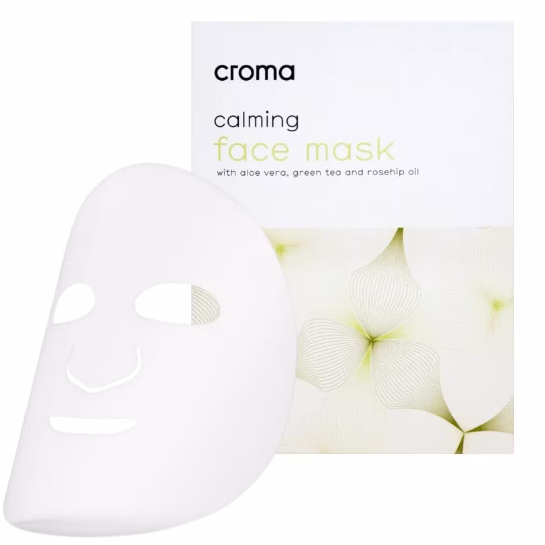 CROMA Calming Face Mask – beroligende og fuktighetsgivende sheetmaske