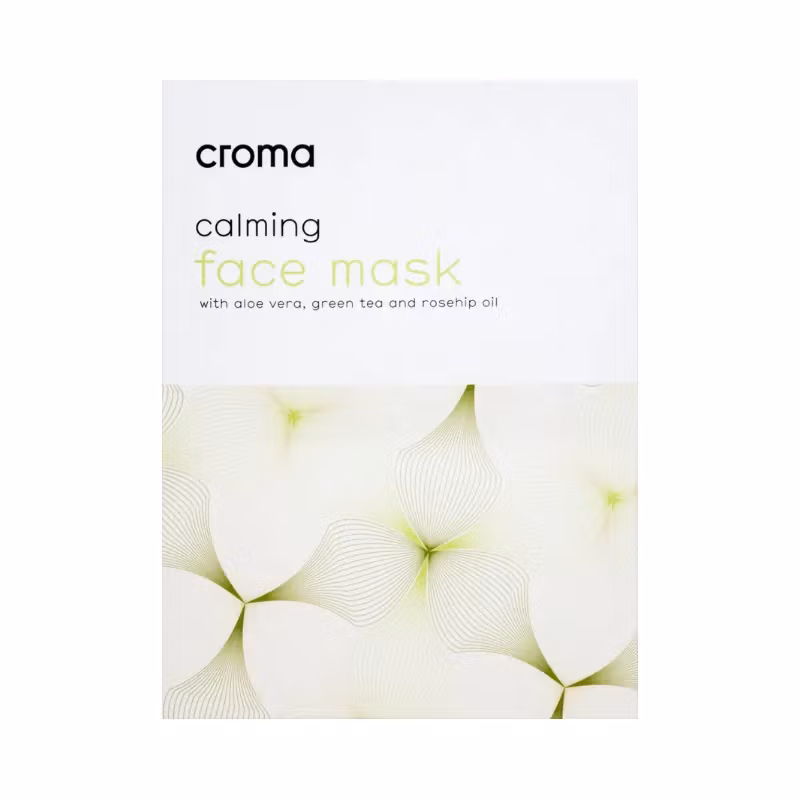 CROMA Calming Face Mask – beroligende og fuktighetsgivende sheetmaske