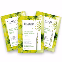 THALGO Energy Booster Shot Mask 3 stk. - sheet maske - gir glød og vitalitet til en matt, sliten hud