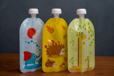 Klämmispåse / Squeeze med 3 olika motiv