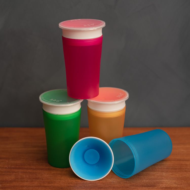 Spillfritt glas i 4 färger