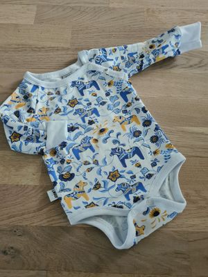 Ekologisk body med dalahästar - 7 motiv!