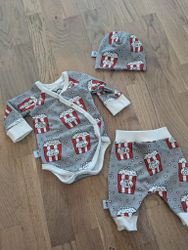 Prematurkläder med popcorn