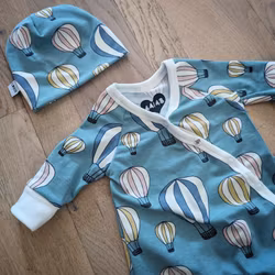 Ekologisk prematur heldress blå ballong