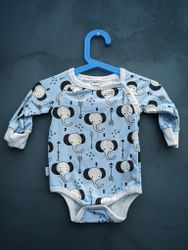Ekologisk body blå elefanter