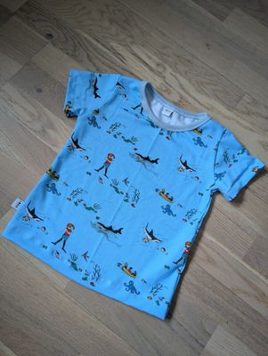 Ekologisk T-shirt/Tröja med Pippi på Söderhavet