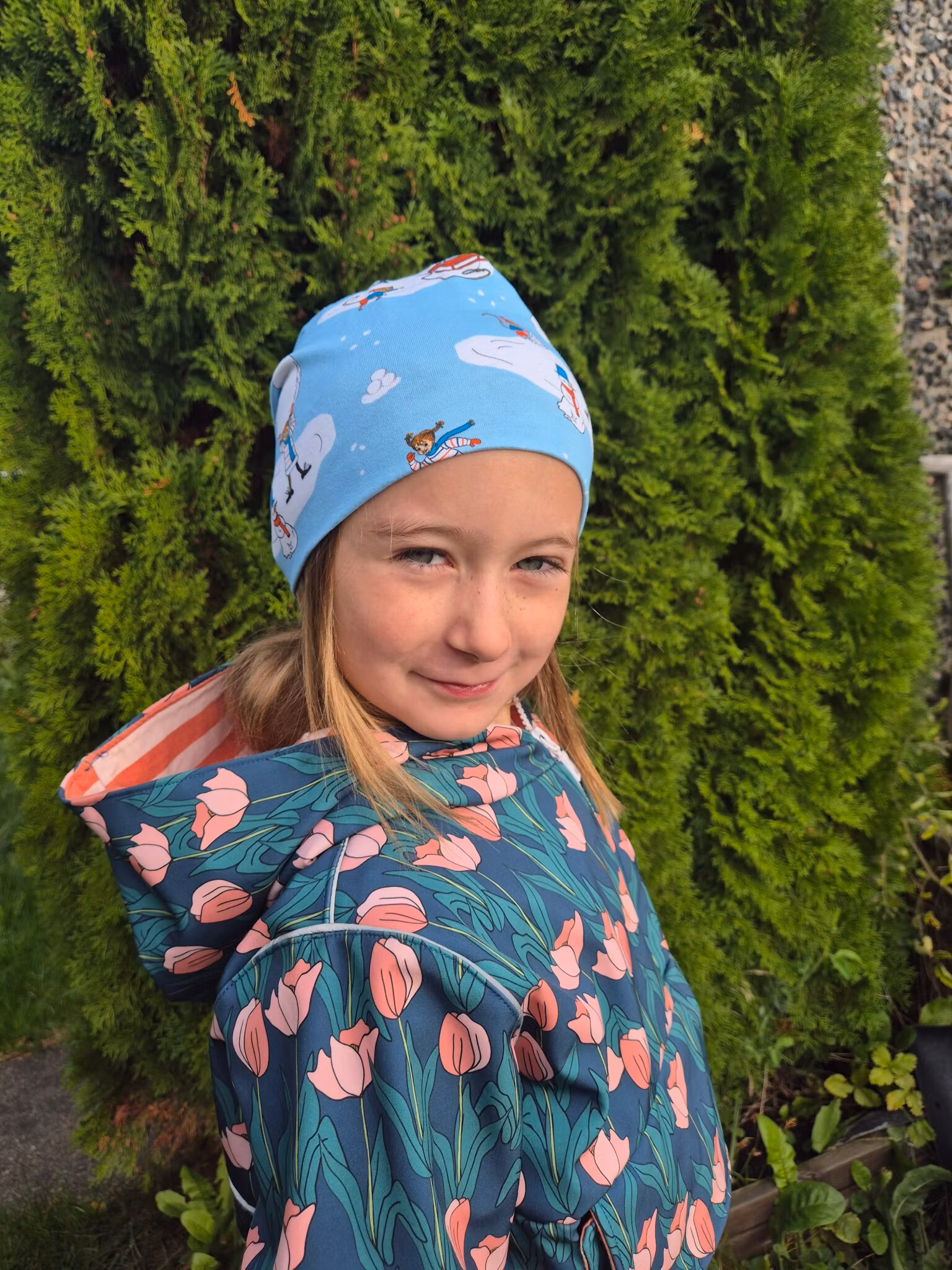 Mössa med Pippi Långstrump vinterlek
