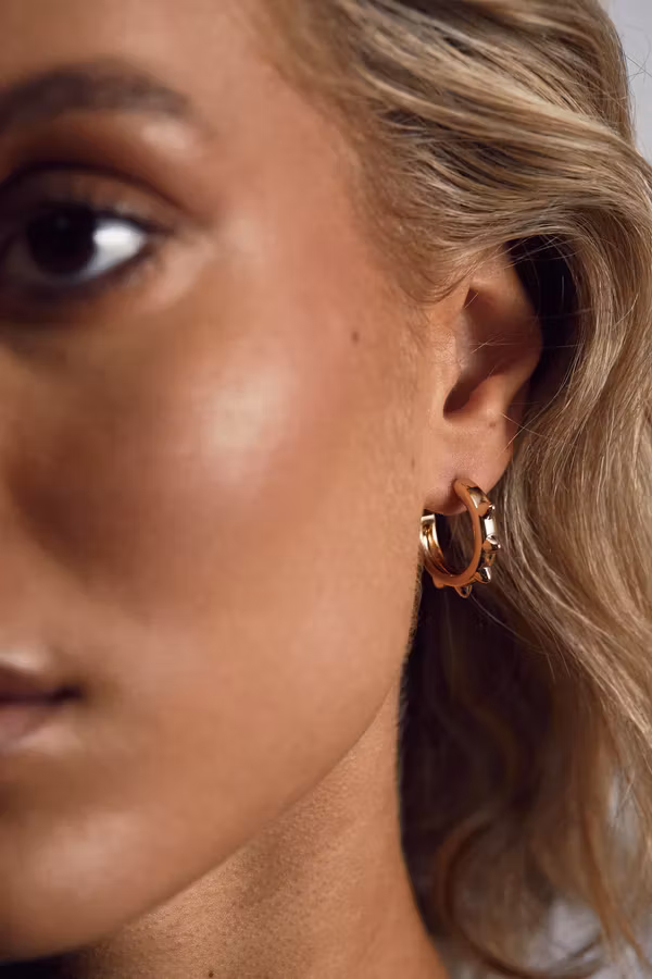 Punk creol earrings