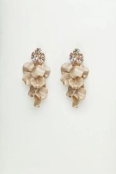 Leaf stone earrings