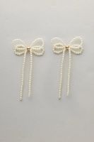 Pearl bow earrings