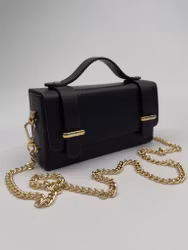 Clutch with chain strap