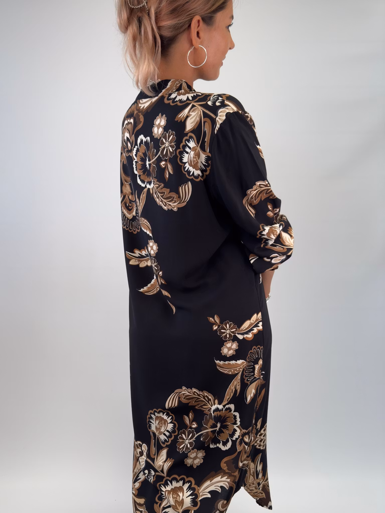 Floral print midi dress