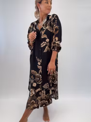 Floral print midi dress