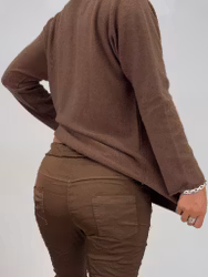 Glossy superstretch pants