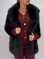 Faux fur jacket
