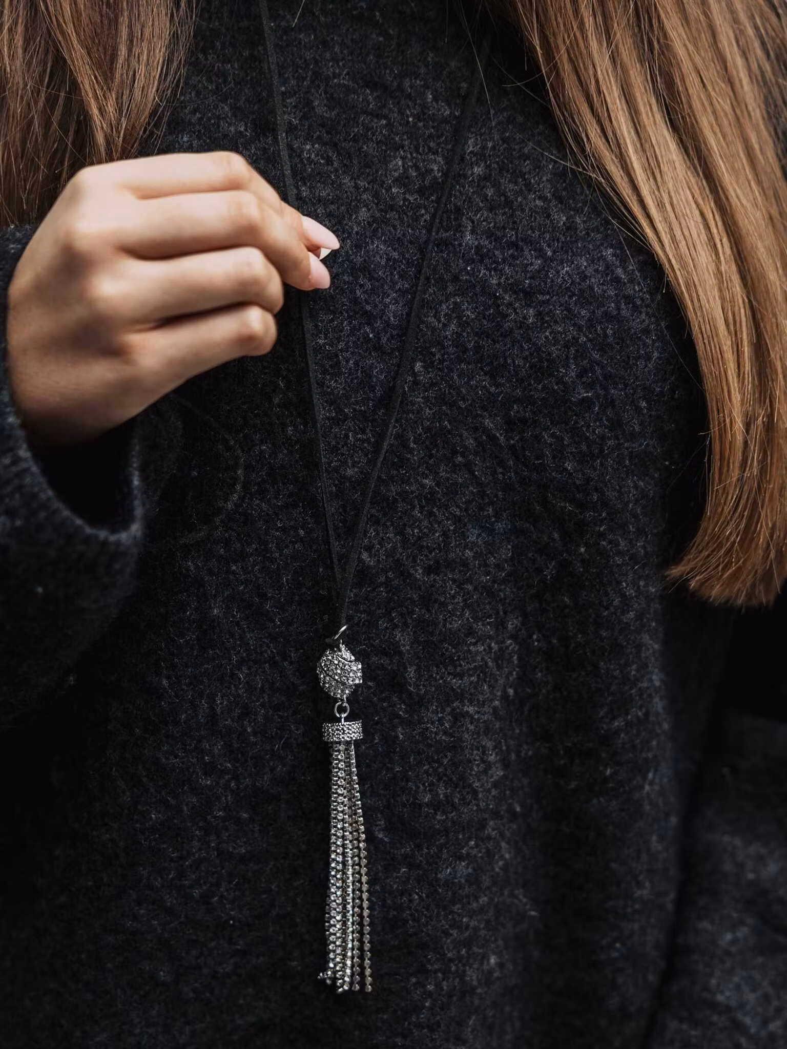 Strass Tassle Necklace