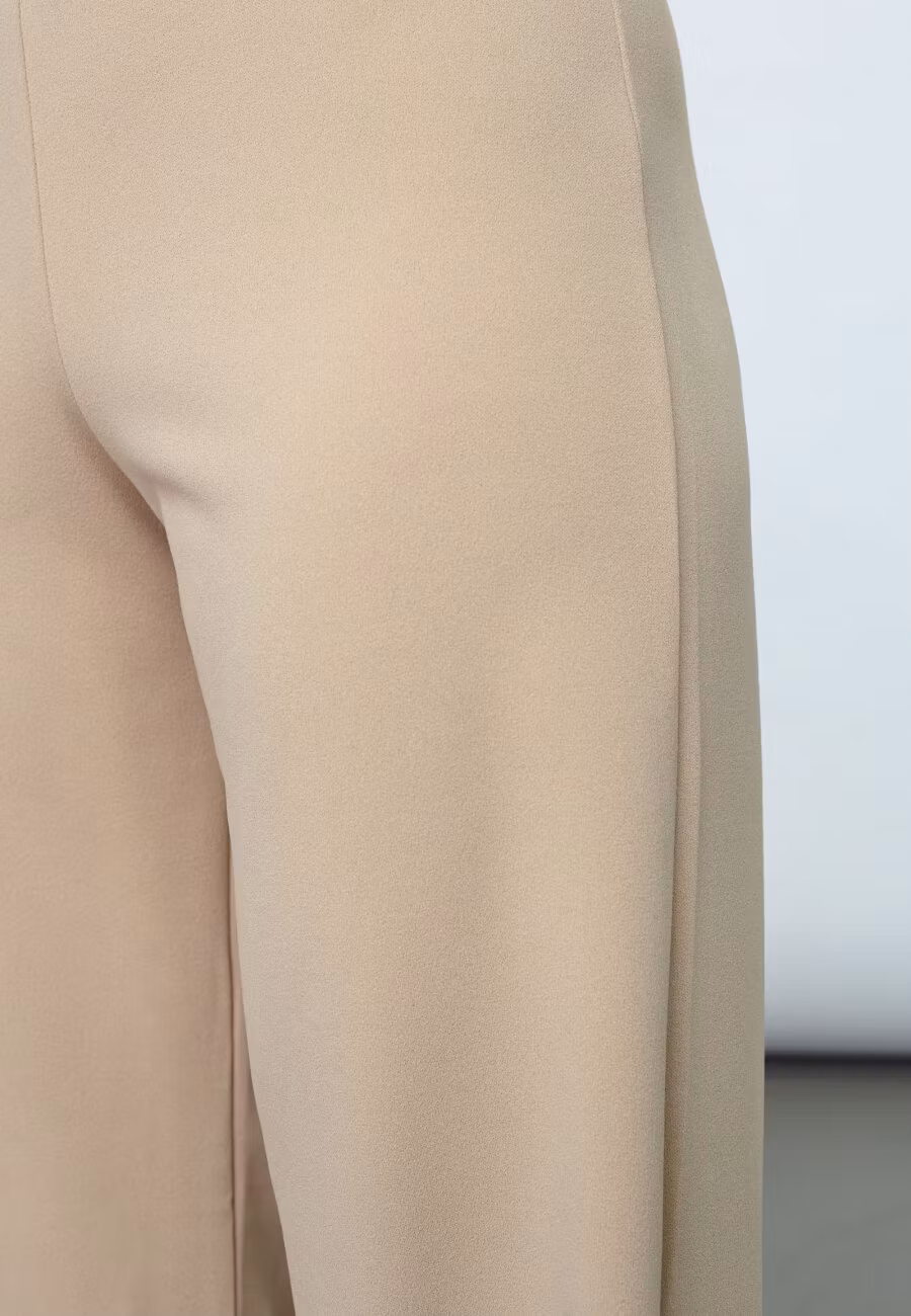 Beige Vid byxa