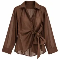Mailey - Tencel Blouse w tie front