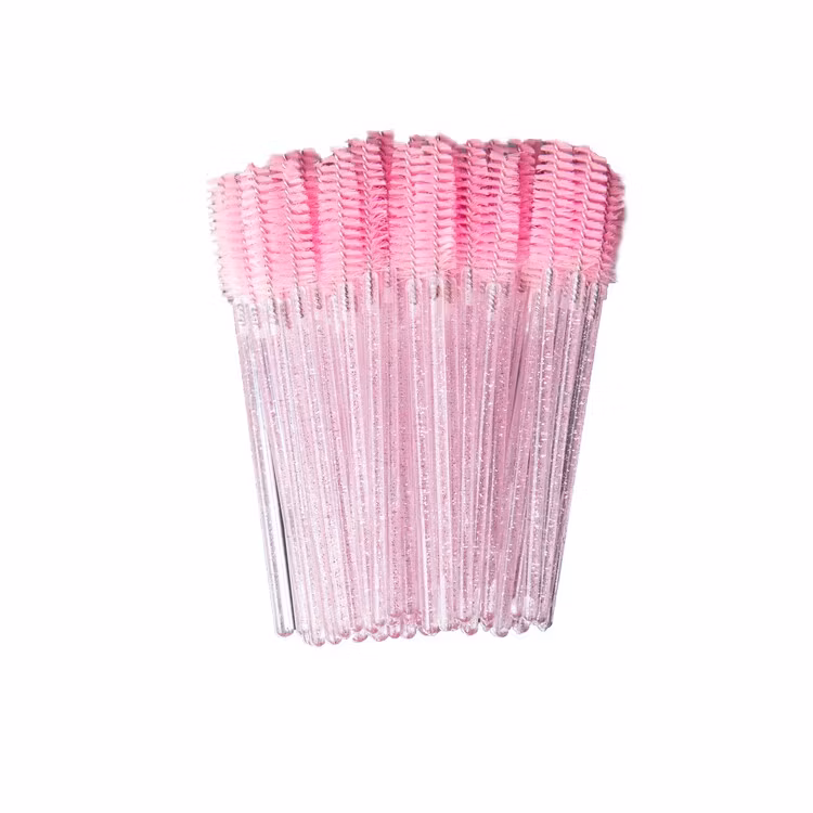 Fransborstar Glitter "Rosa" 50-pack