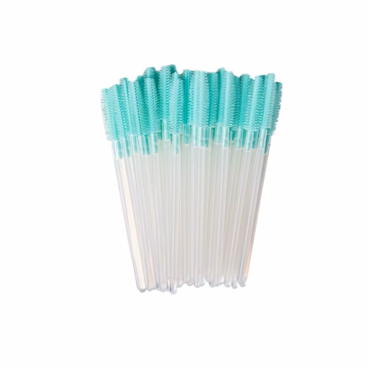 Fransborstar Silikon "Turkos" 50-pack