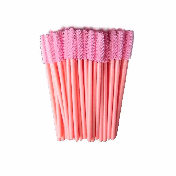 Fransborstar Silikon "Rosa" 50-pack