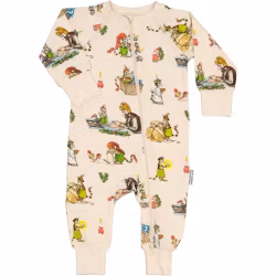 Pyjamas Pettson och Findus beige BAMBU