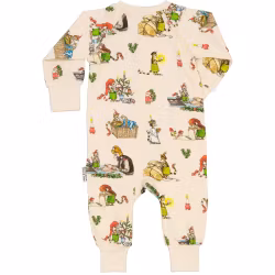 Pyjamas Pettson och Findus beige BAMBU