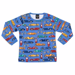 Villervalla Race car tröja blå