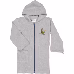 Geggamoja Findus badrock grå med brodyr