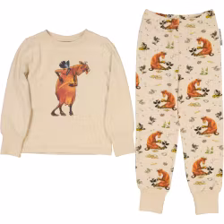 Geggamoja Mamma Mu 2-delad pyjamas beige