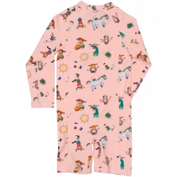 Geggamoja UV-dräkt Pippi rosa