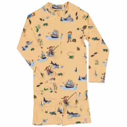 Geggamoja UV-dräkt Pippi gul