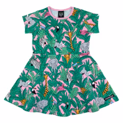 Villervalla Amazon klänning rosa