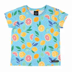 Villervalla t-shirt lemon bliss blå
