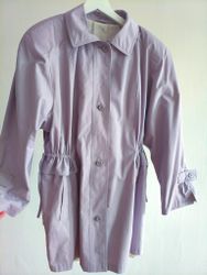 Syrénlila trenchcoat med golffoder