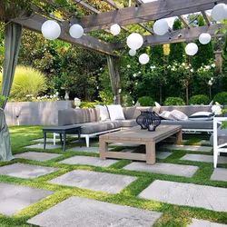 Castillo Sandblästrad Mark: 600 x 300 x 30 mm