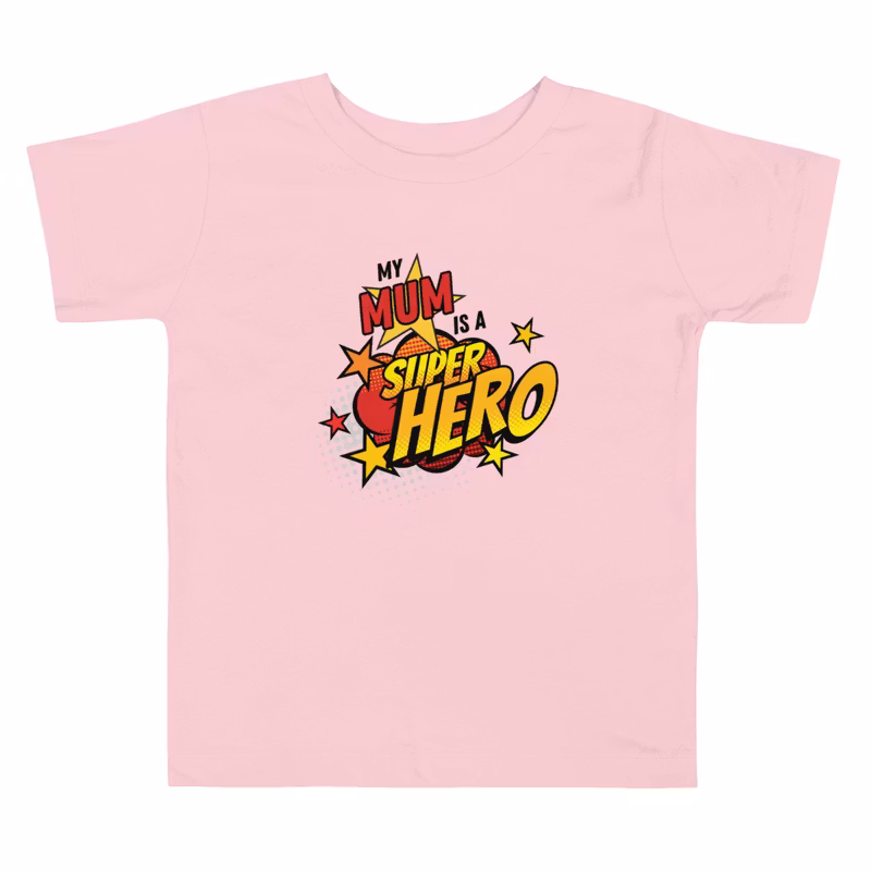 Superhero Mum Toddler Short Sleeve Tee