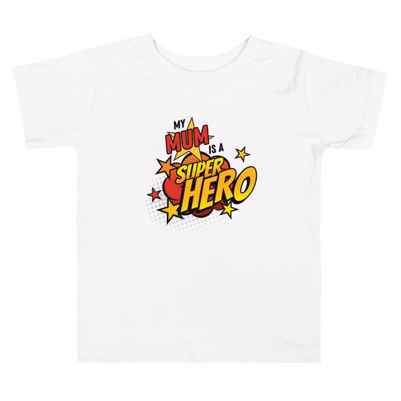 Superhero Mum Toddler Short Sleeve Tee