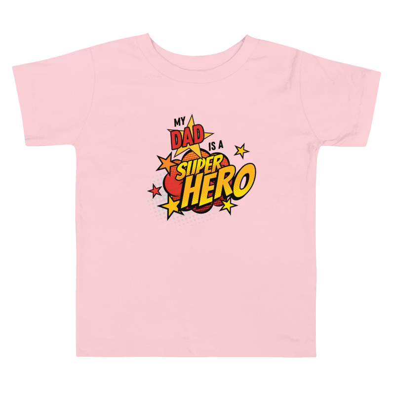 Superhero Dad Toddler Short Sleeve Tee