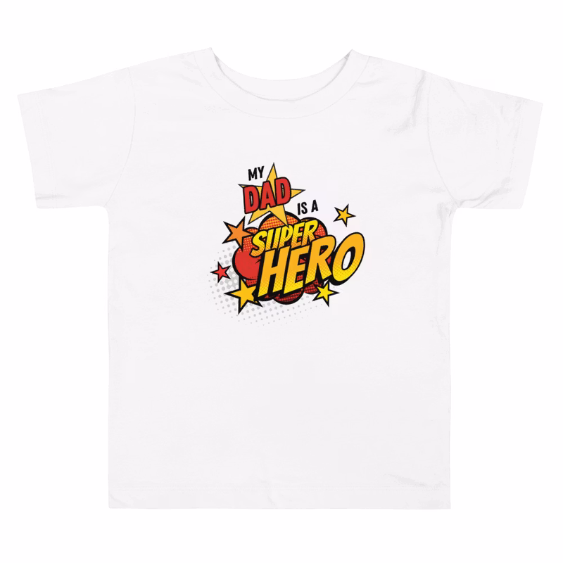 Superhero Dad Toddler Short Sleeve Tee